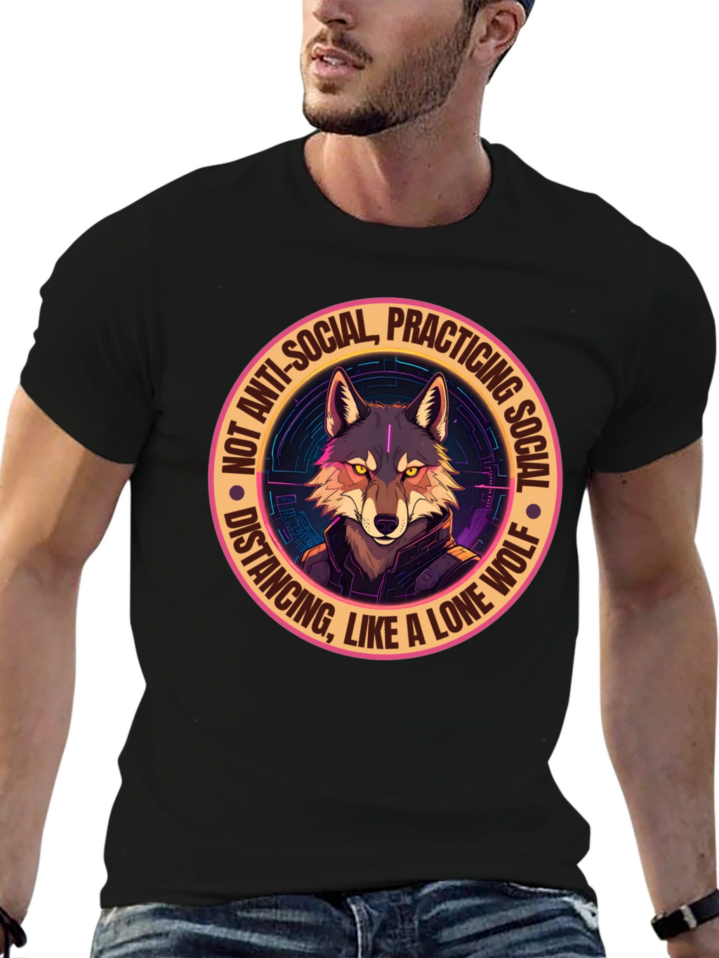 Lone Wolf Social Distancing Graphic Tee