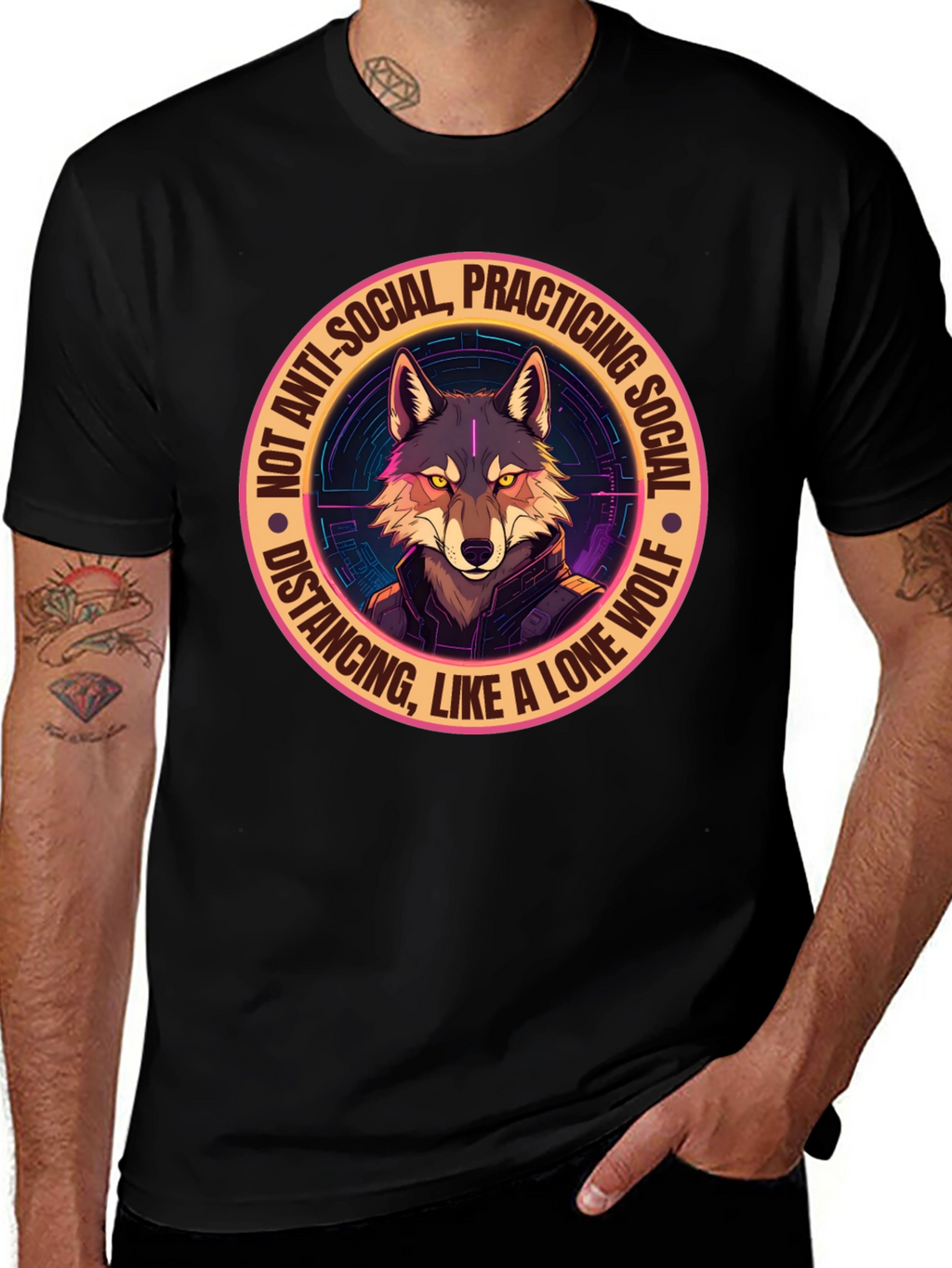 Lone Wolf Social Distancing Graphic Tee