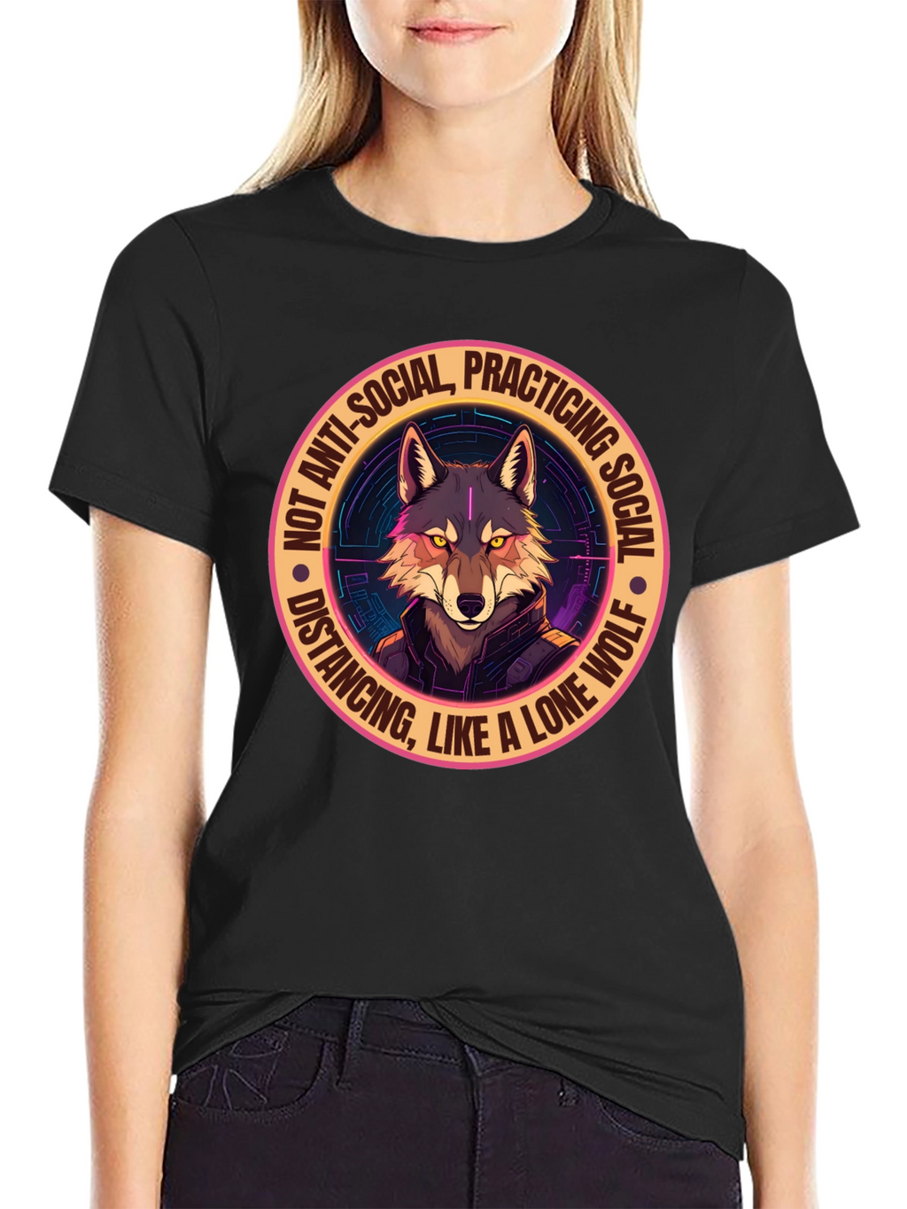 Lone Wolf Social Distancing Graphic Tee