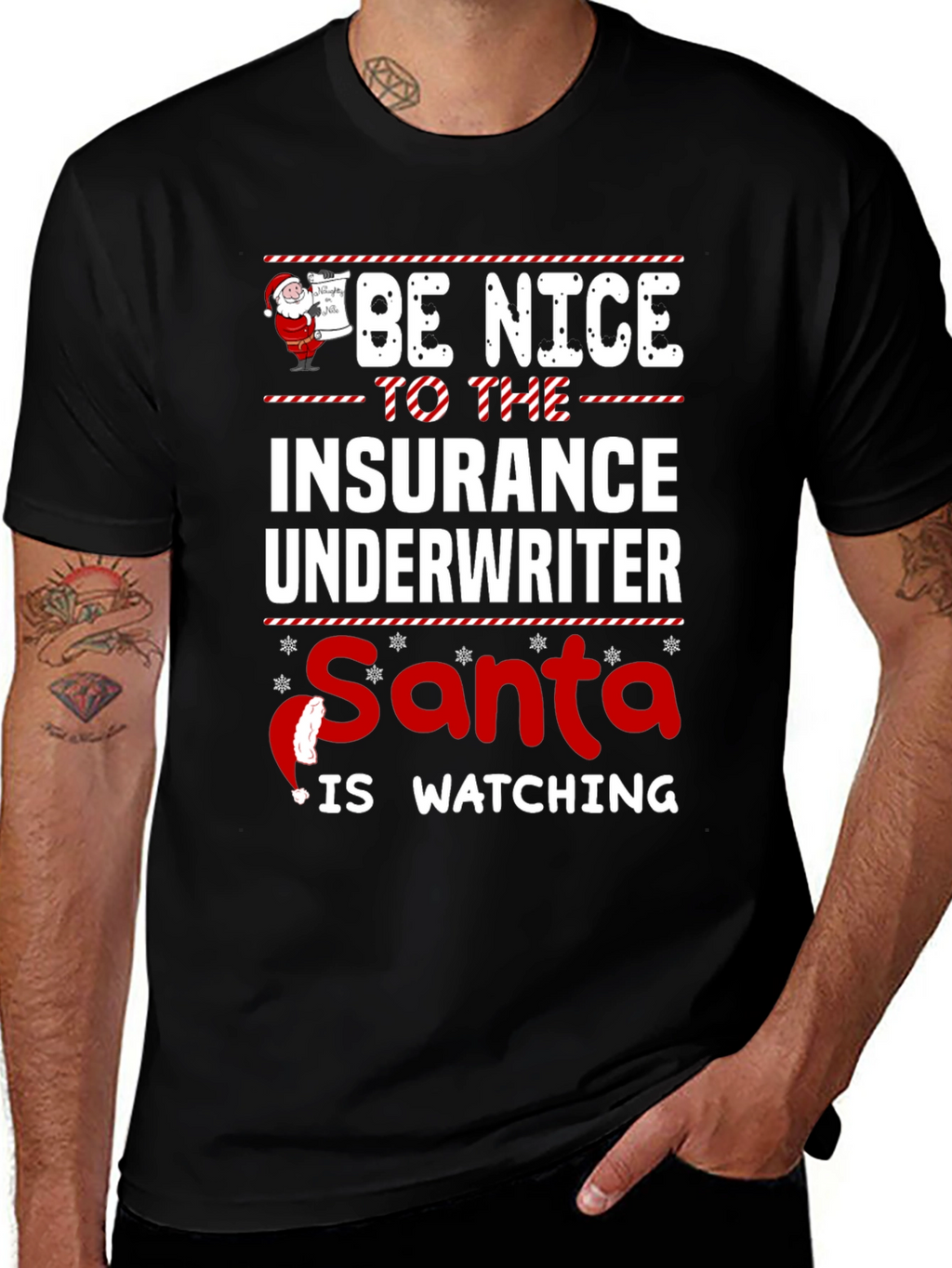 Funny Insurance Underwriter Christmas T-Shirt