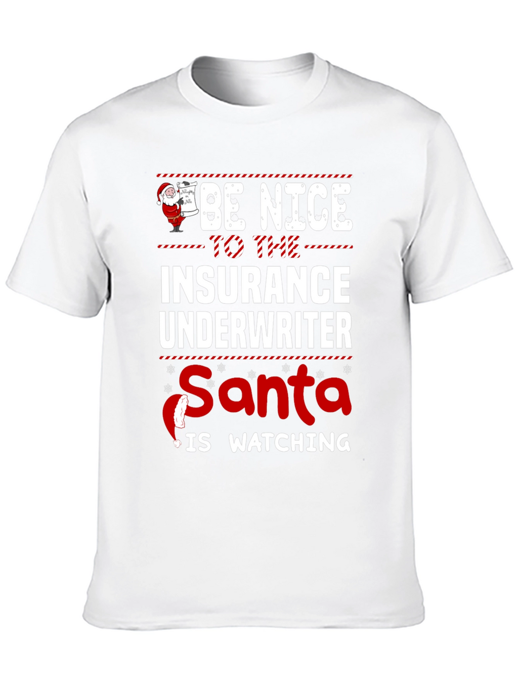 Funny Insurance Underwriter Christmas T-Shirt