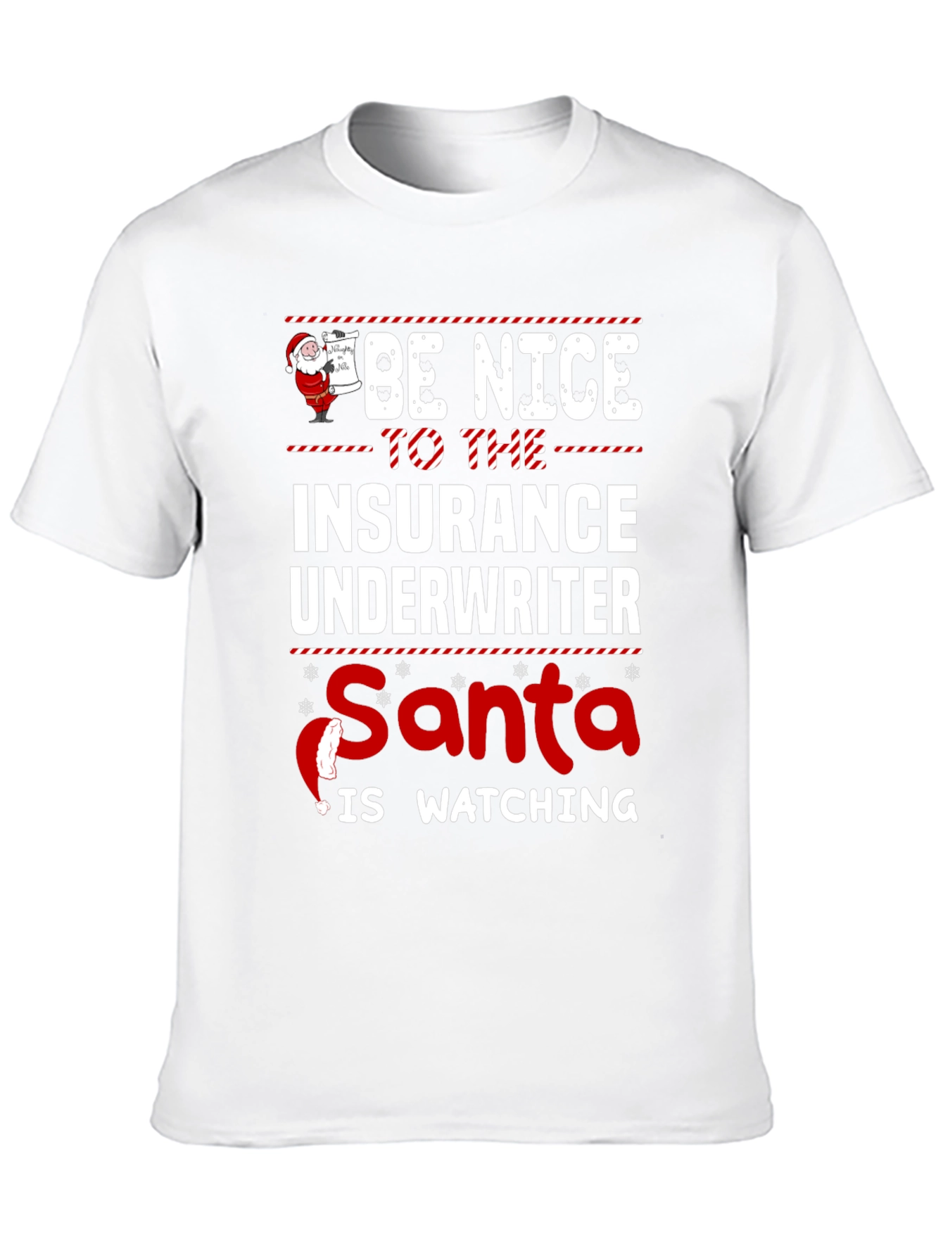 Funny Insurance Underwriter Christmas T-Shirt