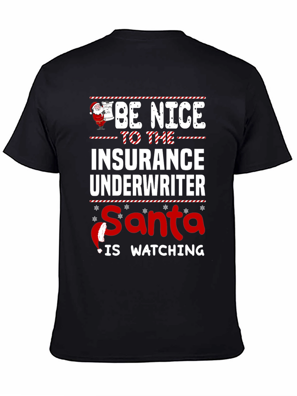 Funny Insurance Underwriter Christmas T-Shirt