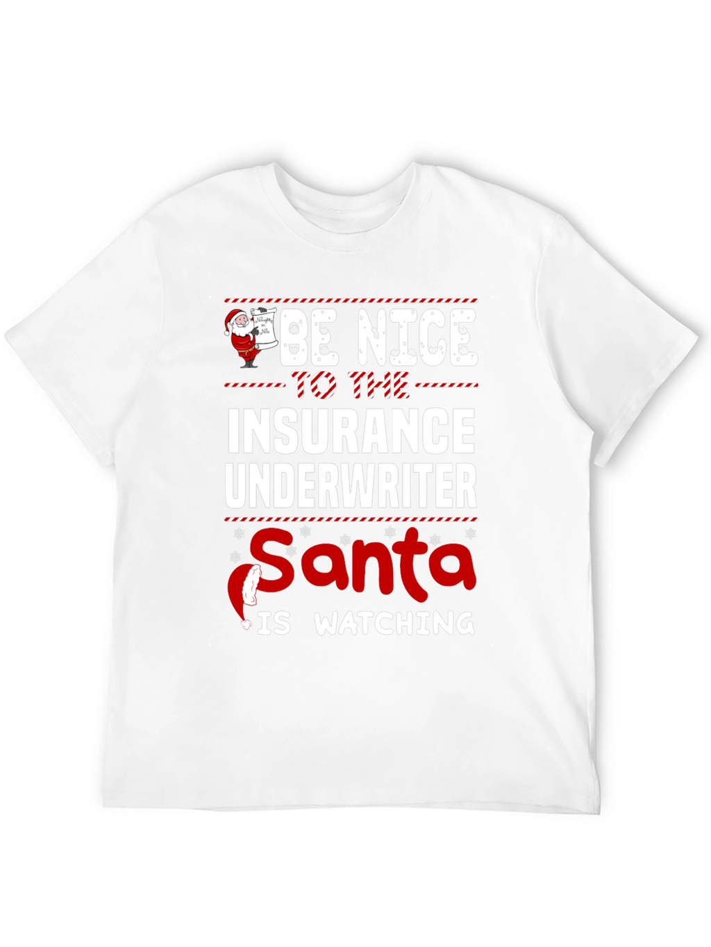 Funny Insurance Underwriter Christmas T-Shirt