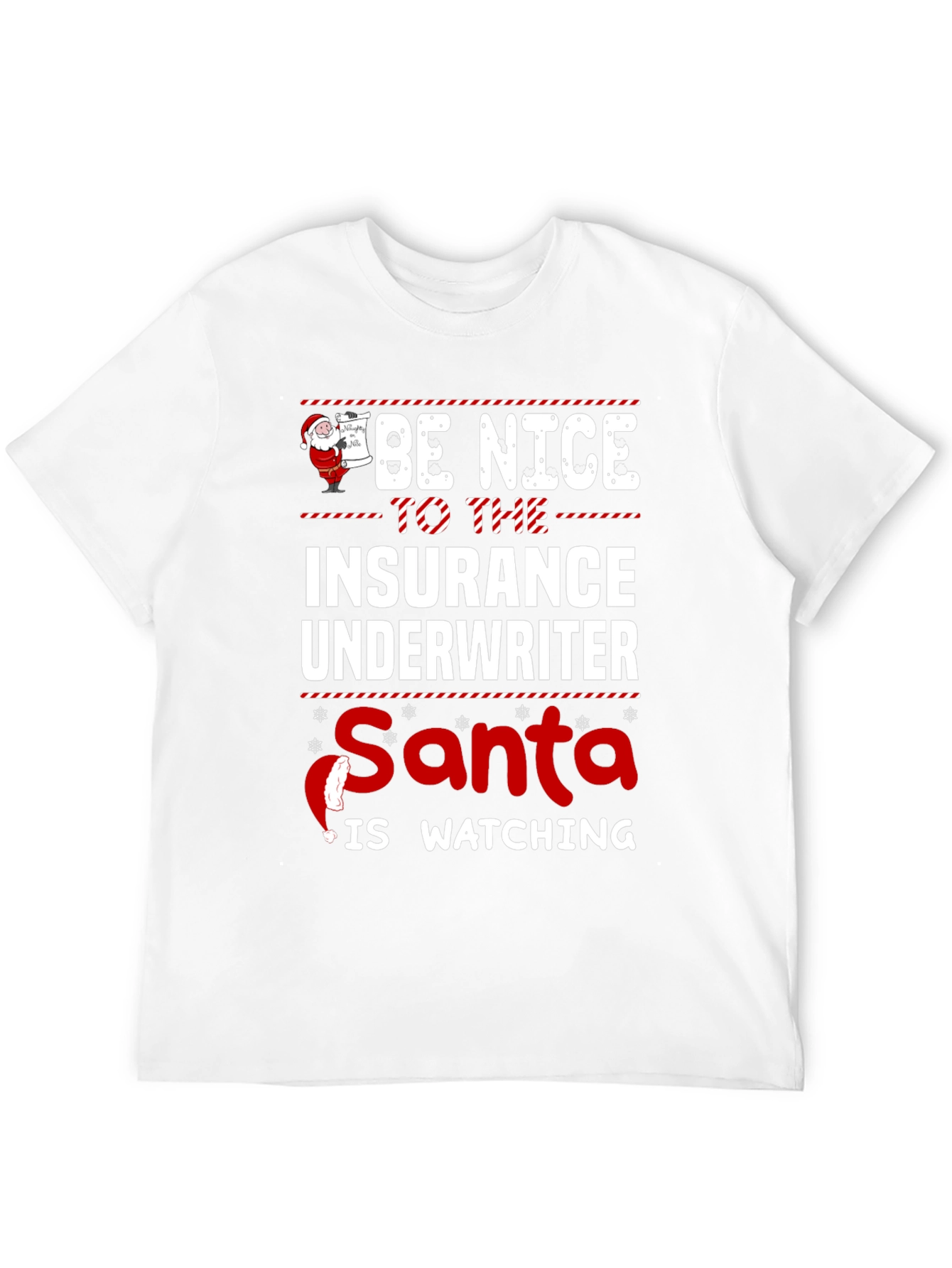 Funny Insurance Underwriter Christmas T-Shirt
