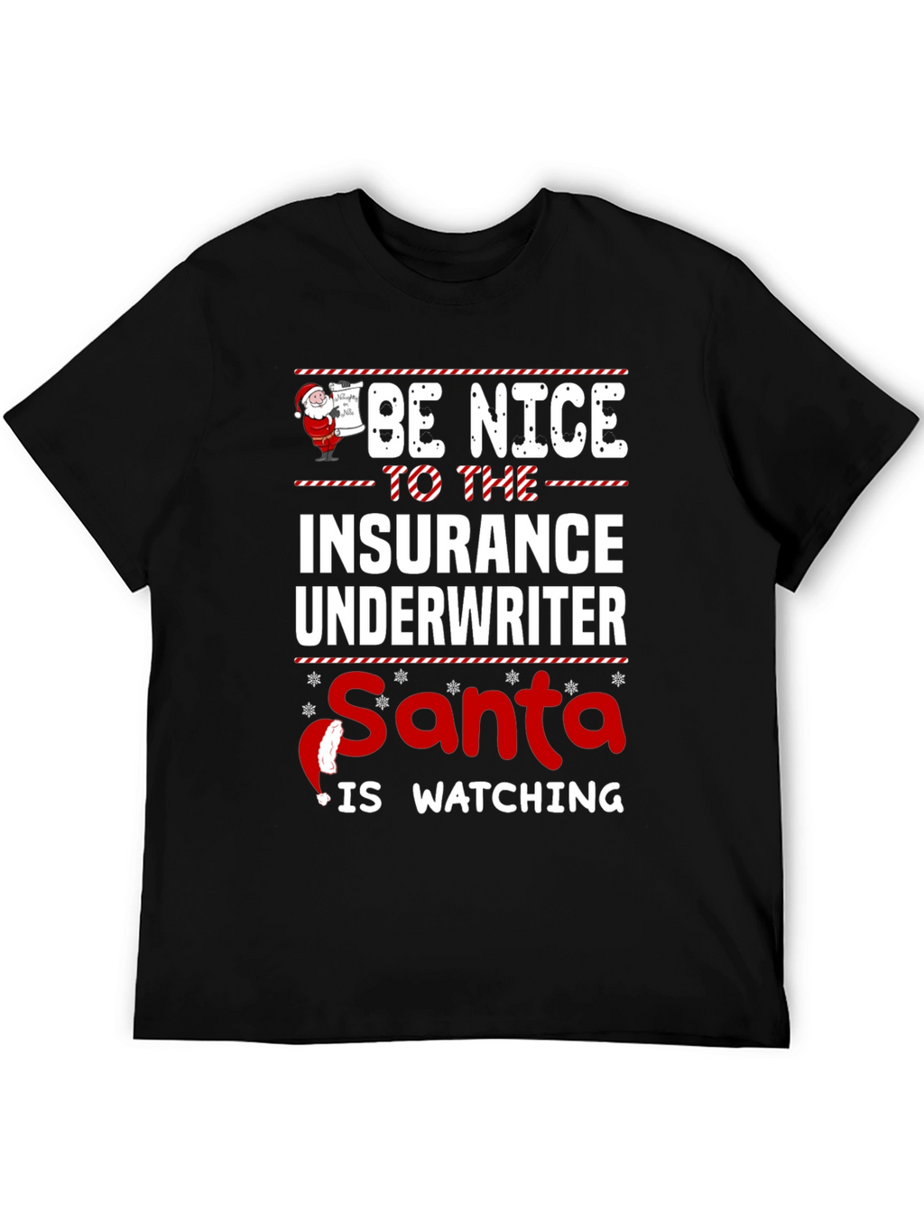 Funny Insurance Underwriter Christmas T-Shirt