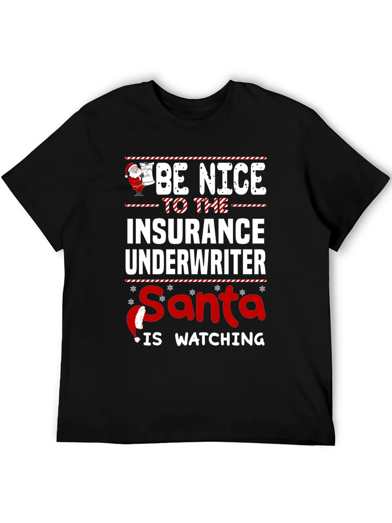 Funny Insurance Underwriter Christmas T-Shirt