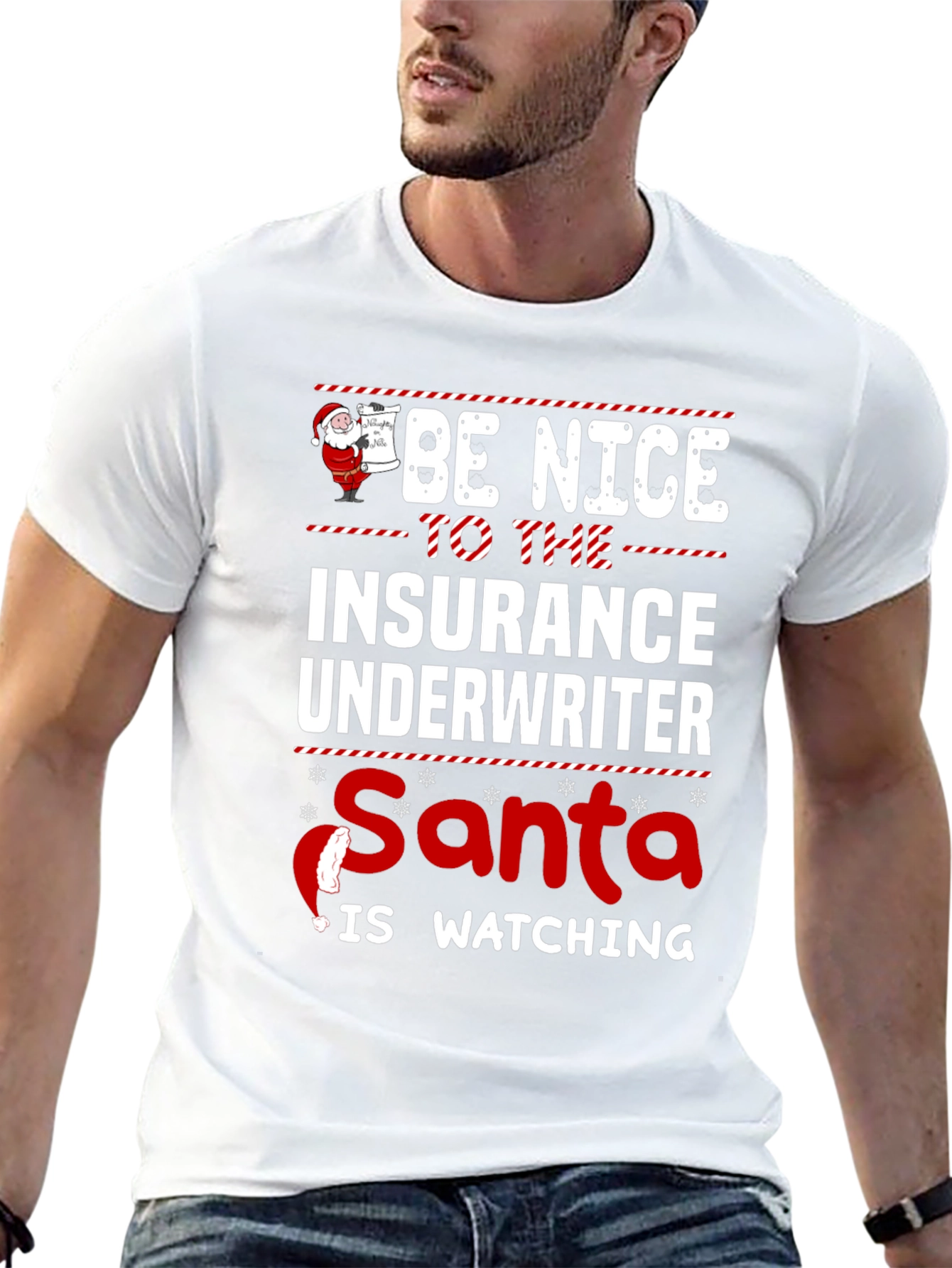 Funny Insurance Underwriter Christmas T-Shirt