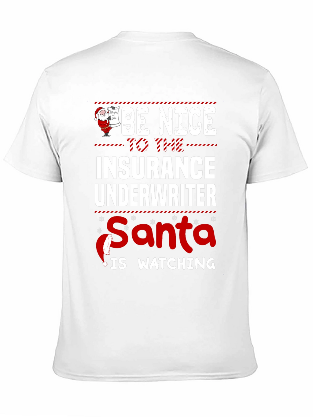 Funny Insurance Underwriter Christmas T-Shirt