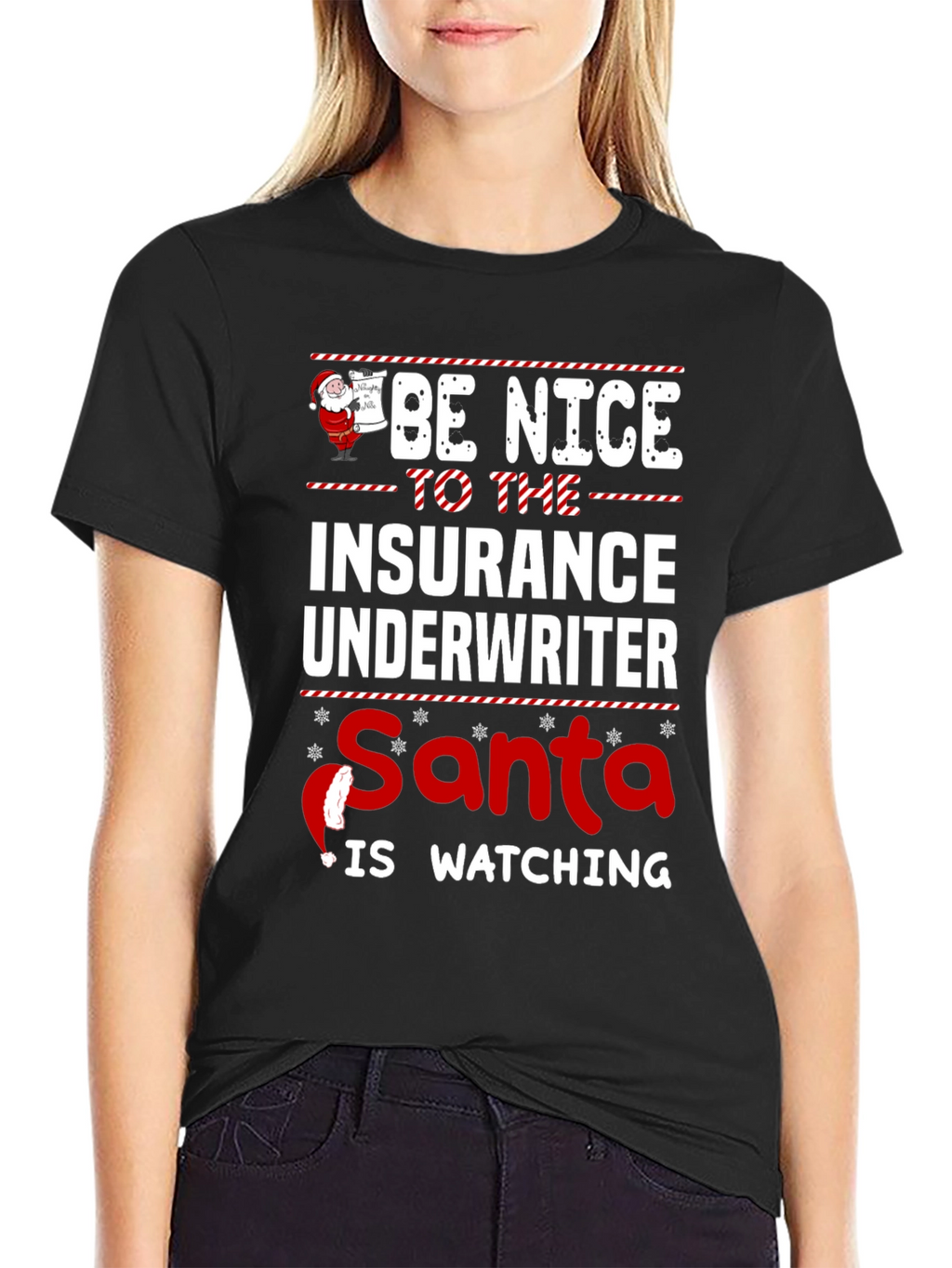 Funny Insurance Underwriter Christmas T-Shirt