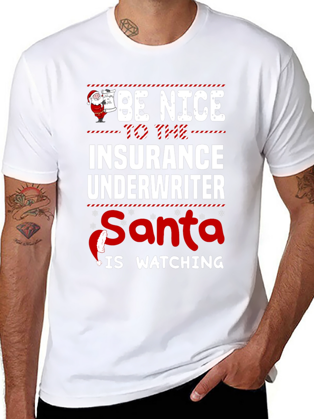 Funny Insurance Underwriter Christmas T-Shirt
