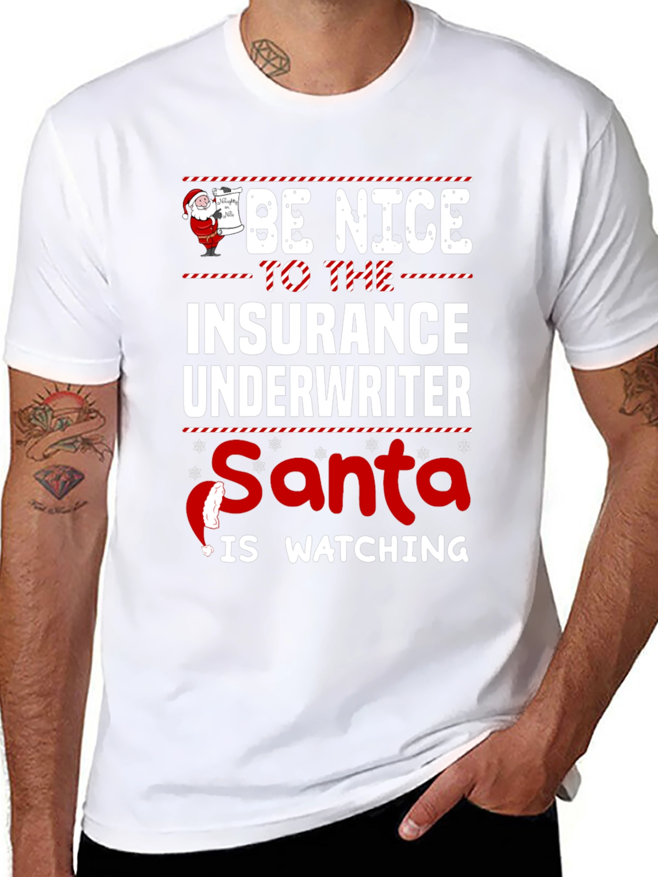 Funny Insurance Underwriter Christmas T-Shirt