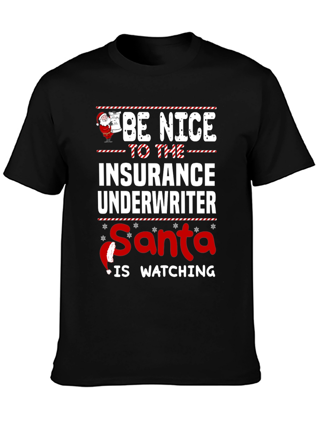 Funny Insurance Underwriter Christmas T-Shirt
