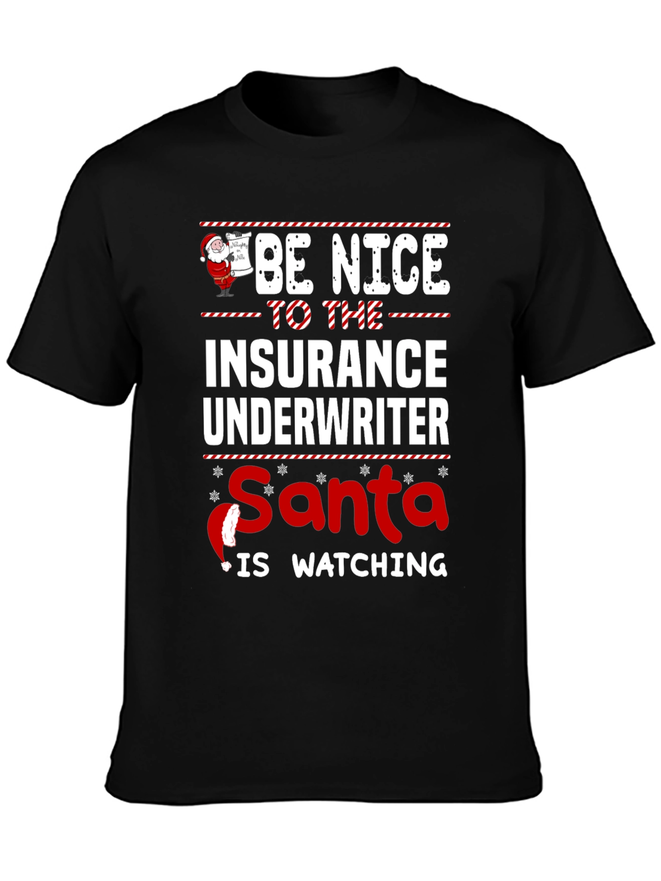 Funny Insurance Underwriter Christmas T-Shirt