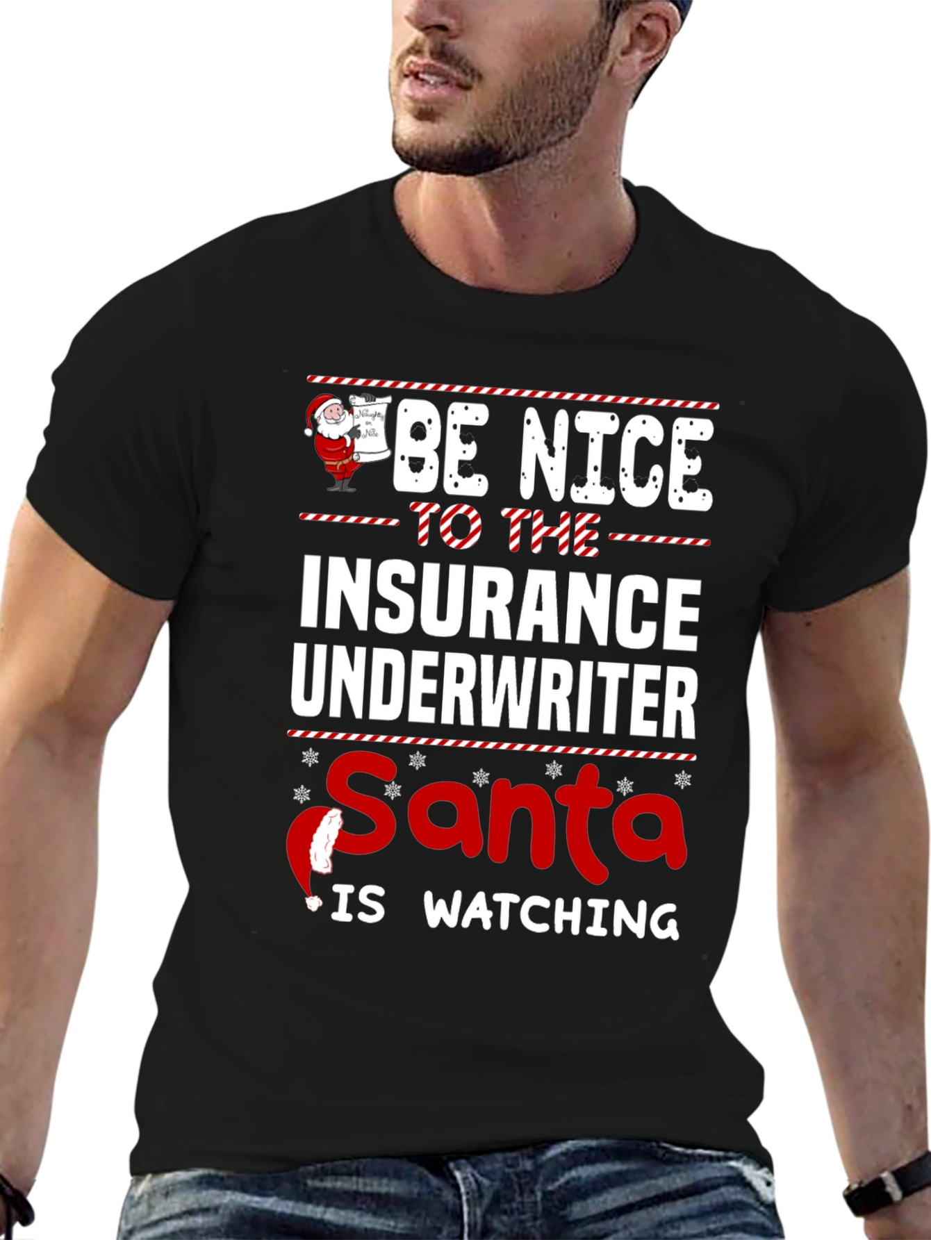 Funny Insurance Underwriter Christmas T-Shirt
