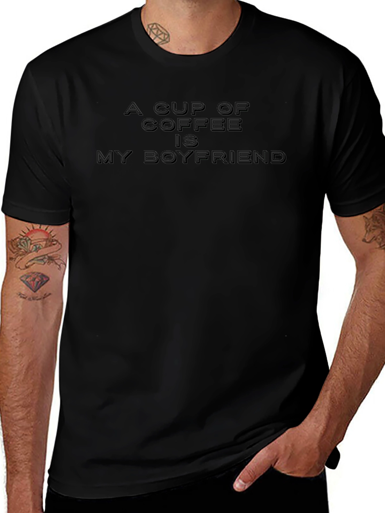 Coffee Lovers Tee: A Cup of Coffee is My Boyfriend Shirt