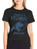 Fishing Kinda Day T-Shirt - Unique Angler Tee