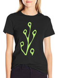 Modern Branch Graphic Tee - Black