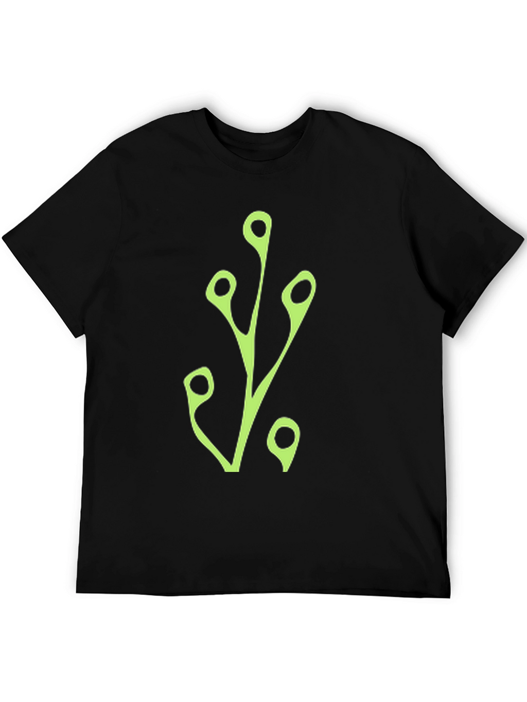 Modern Branch Graphic Tee - Black