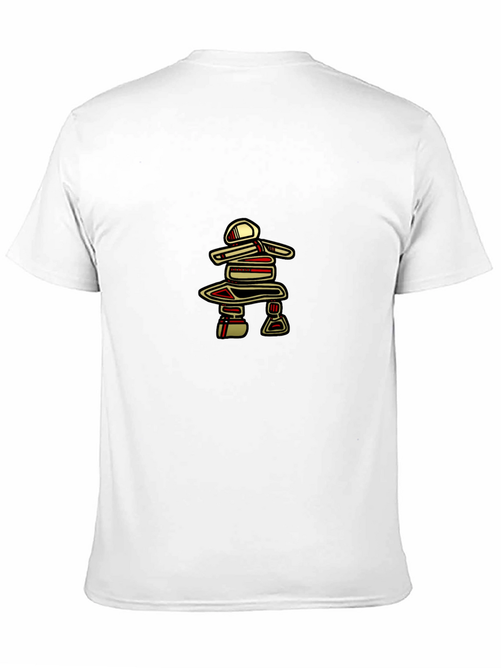 Inukshuk Graphic Tee - Black Crew Neck T-Shirt