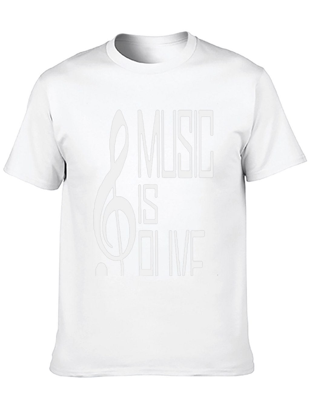 Music is Olive Black Graphic T-Shirt