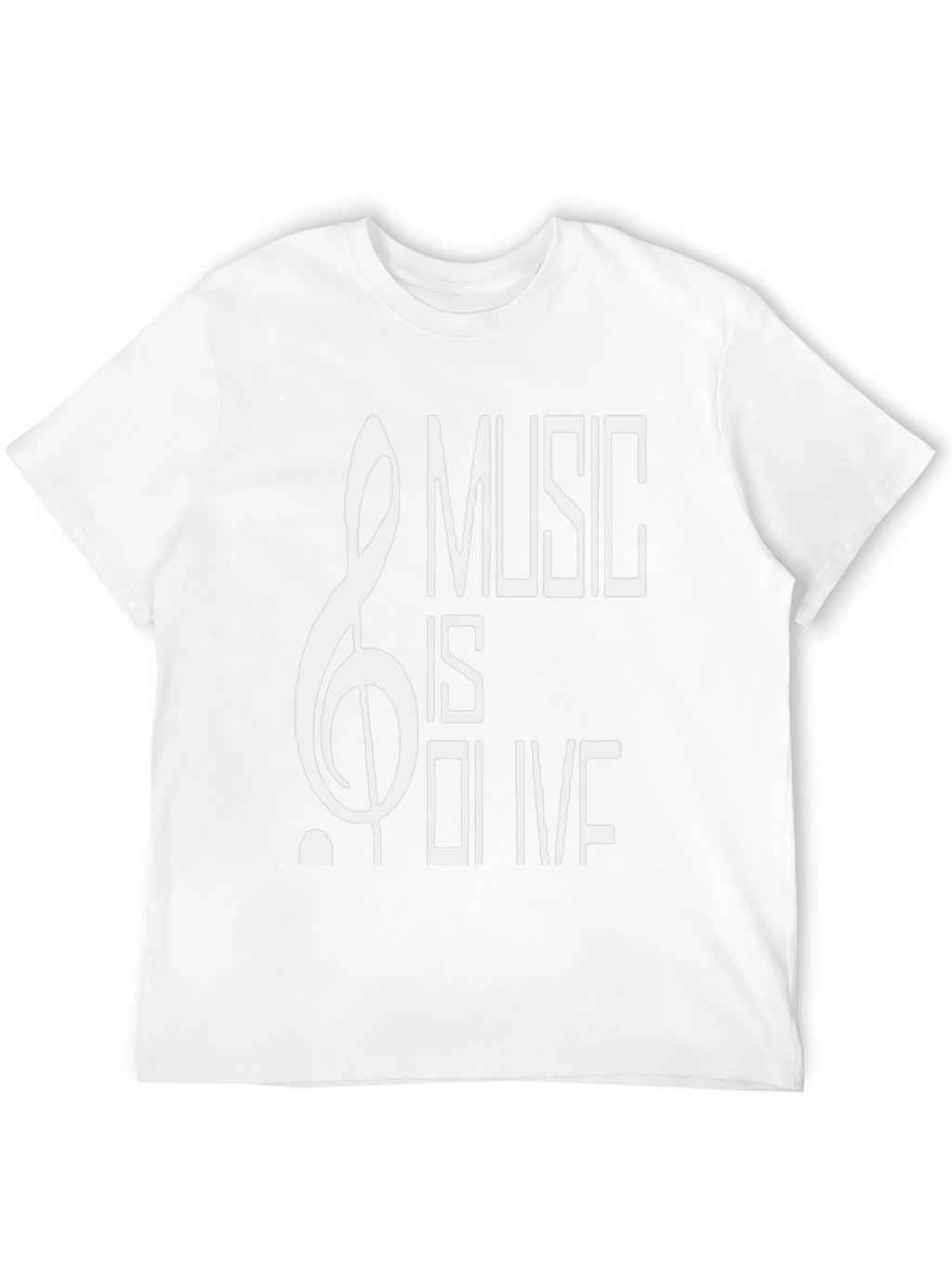 Music is Olive Black Graphic T-Shirt