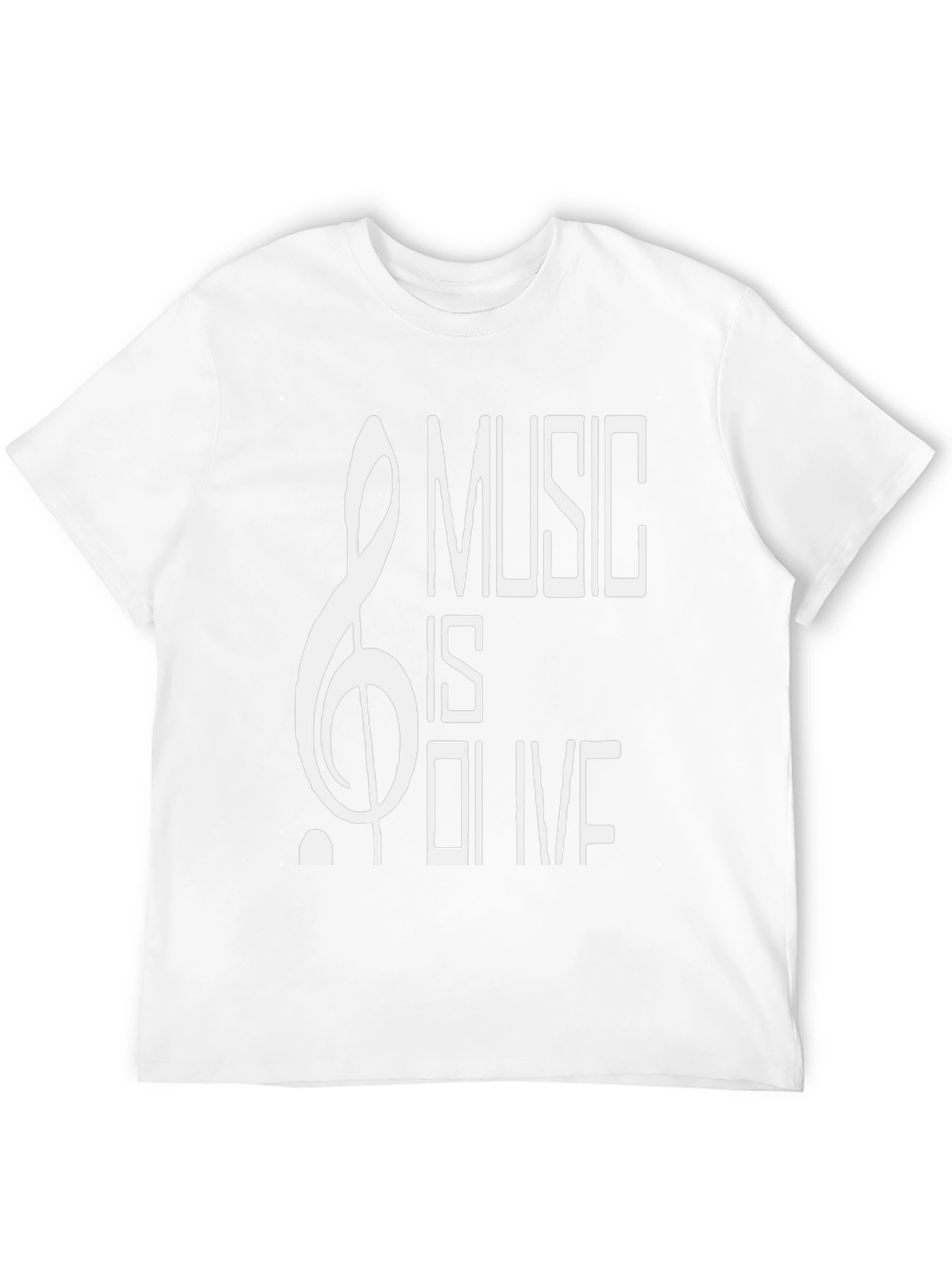 Music is Olive Black Graphic T-Shirt