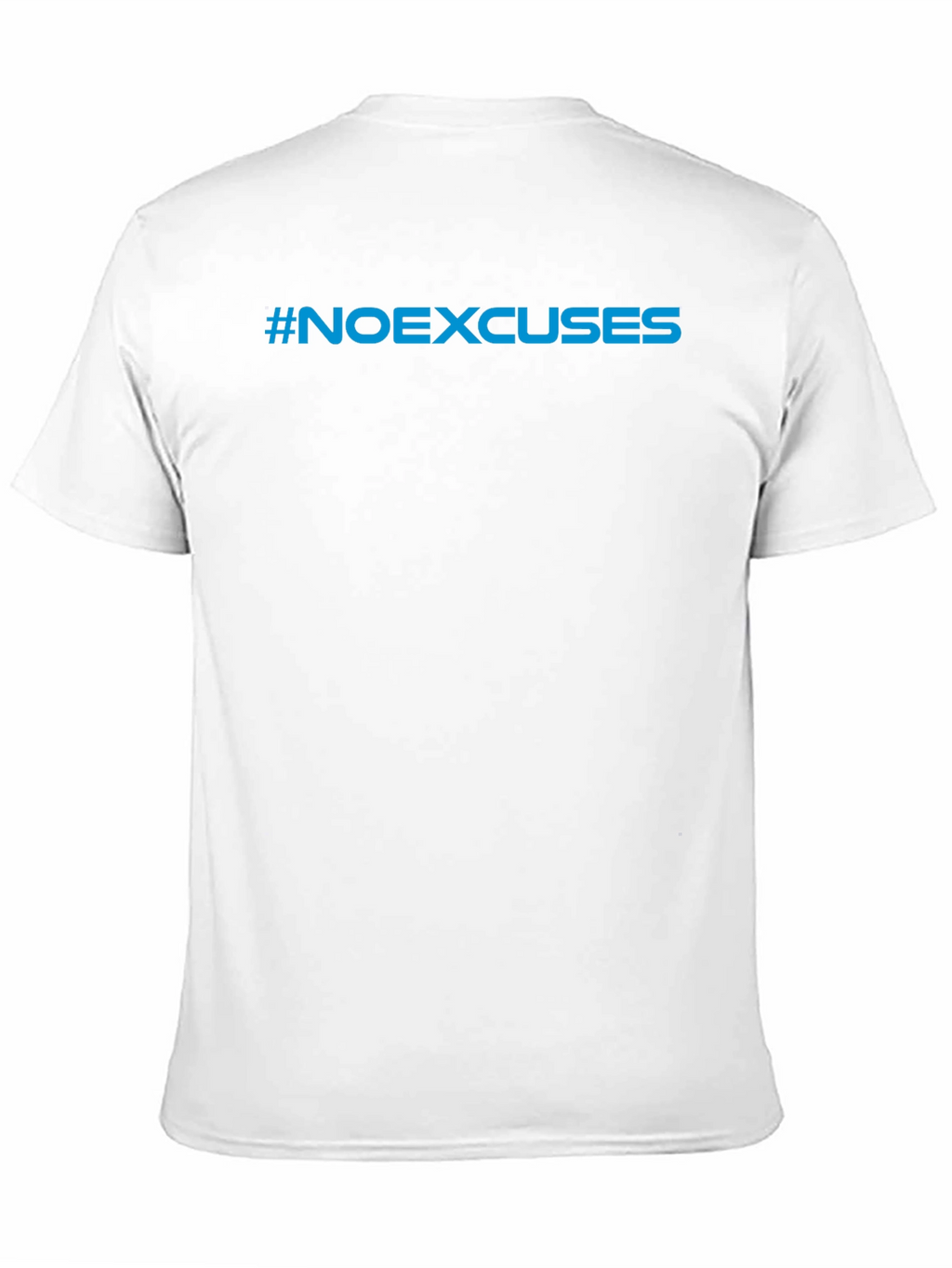 #NoExcuses Black Graphic Tee - Motivational Shirt