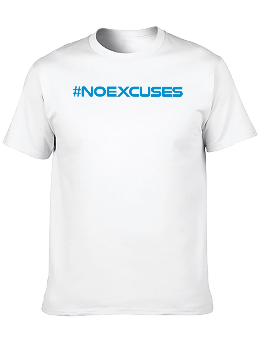 #NoExcuses Black Graphic Tee - Motivational Shirt