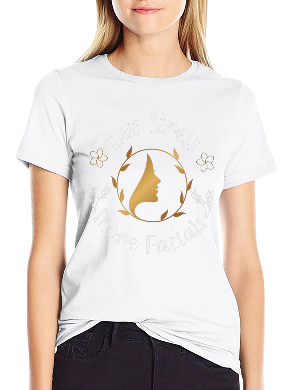 Less Stress More Facials Graphic T-Shirt