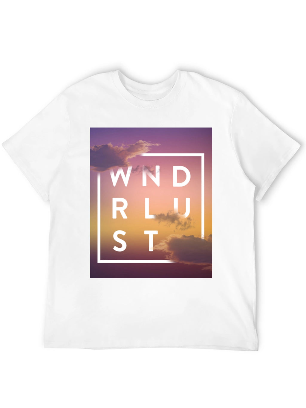 Wanderlust Graphic Print Black T-Shirt