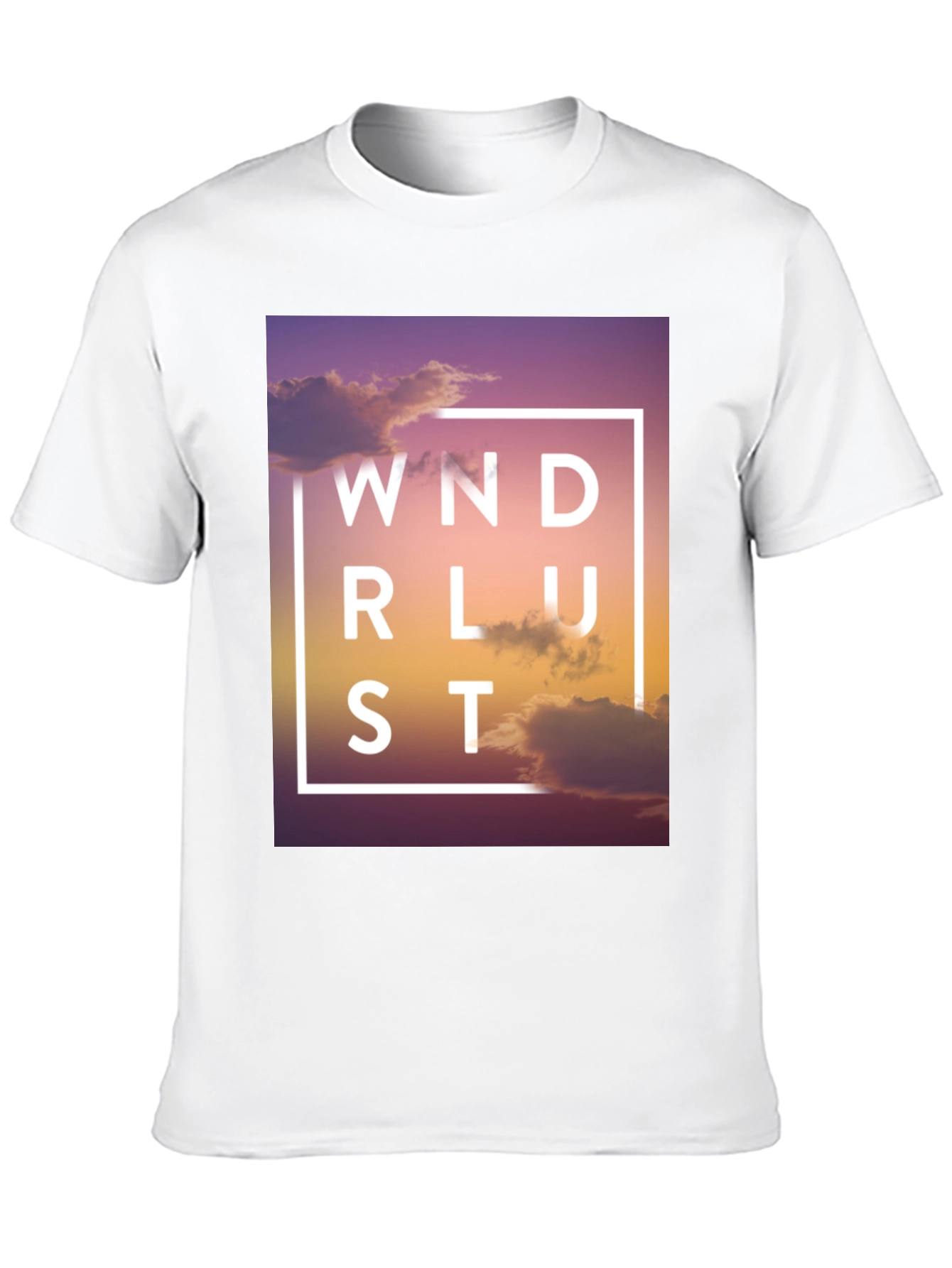 Wanderlust Graphic Print Black T-Shirt