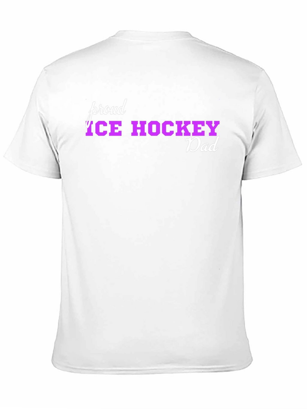 Proud Ice Hockey Dad Black T-Shirt