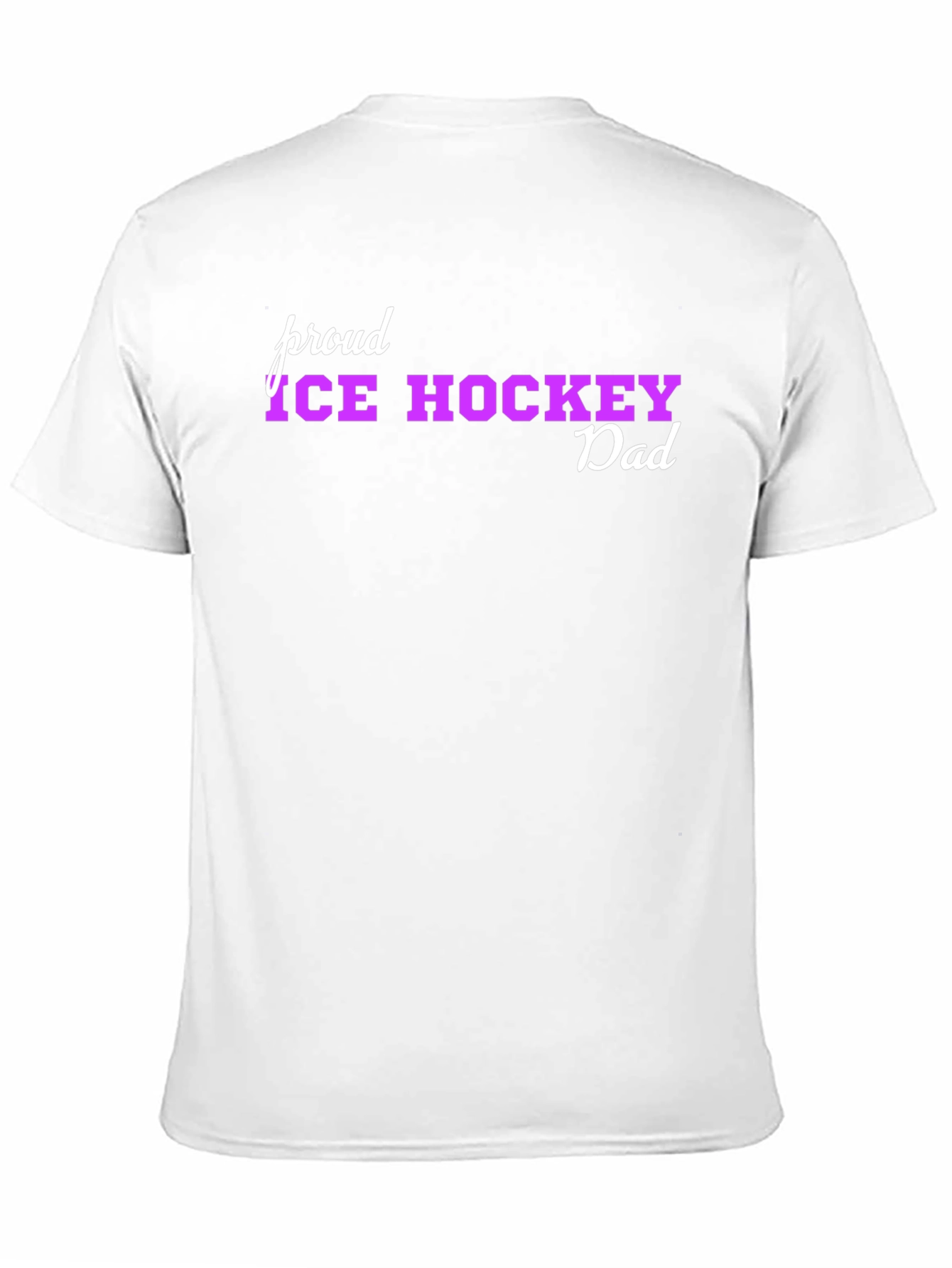 Proud Ice Hockey Dad Black T-Shirt