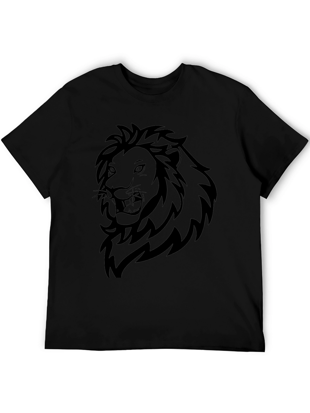 Black Lion Graphic Tee - Bold Statement