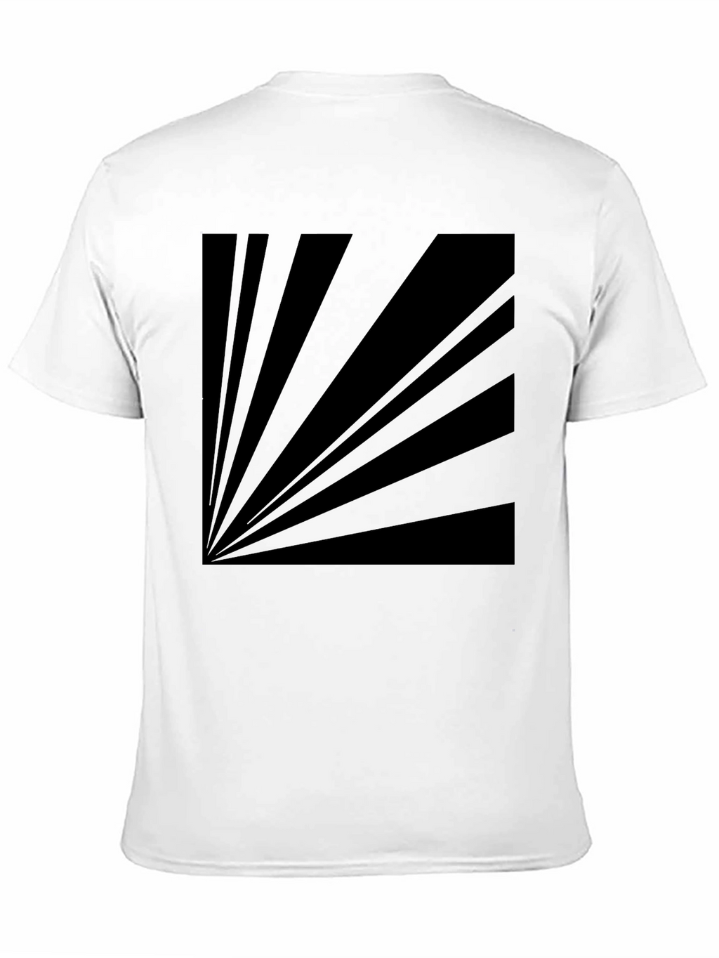 Retro Sunburst Graphic Tee - Black Cotton Blend