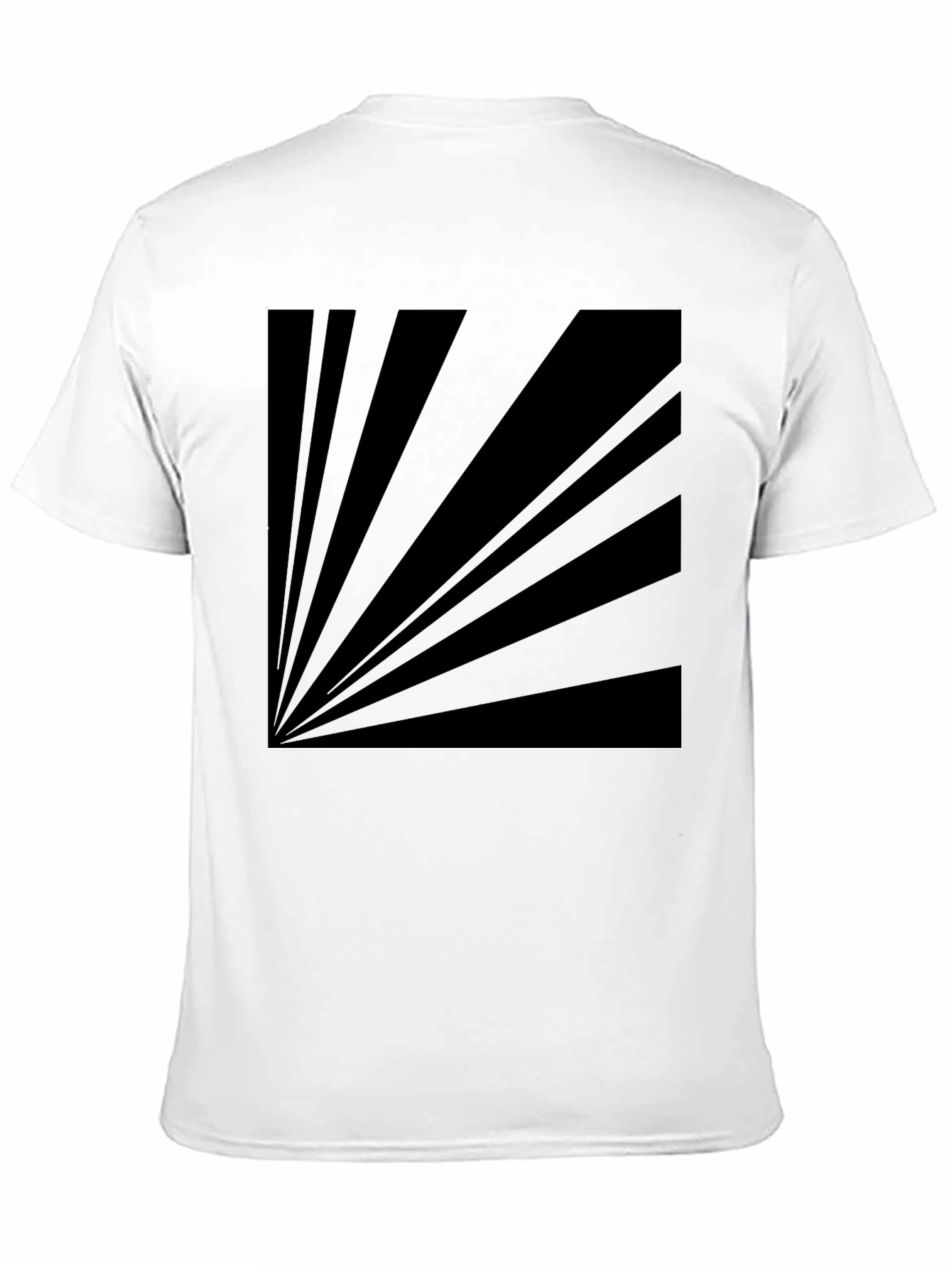 Retro Sunburst Graphic Tee - Black Cotton Blend