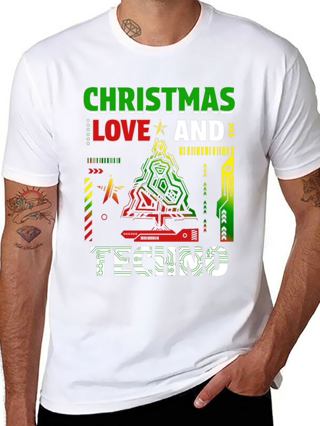 Christmas Love & Techno T-Shirt