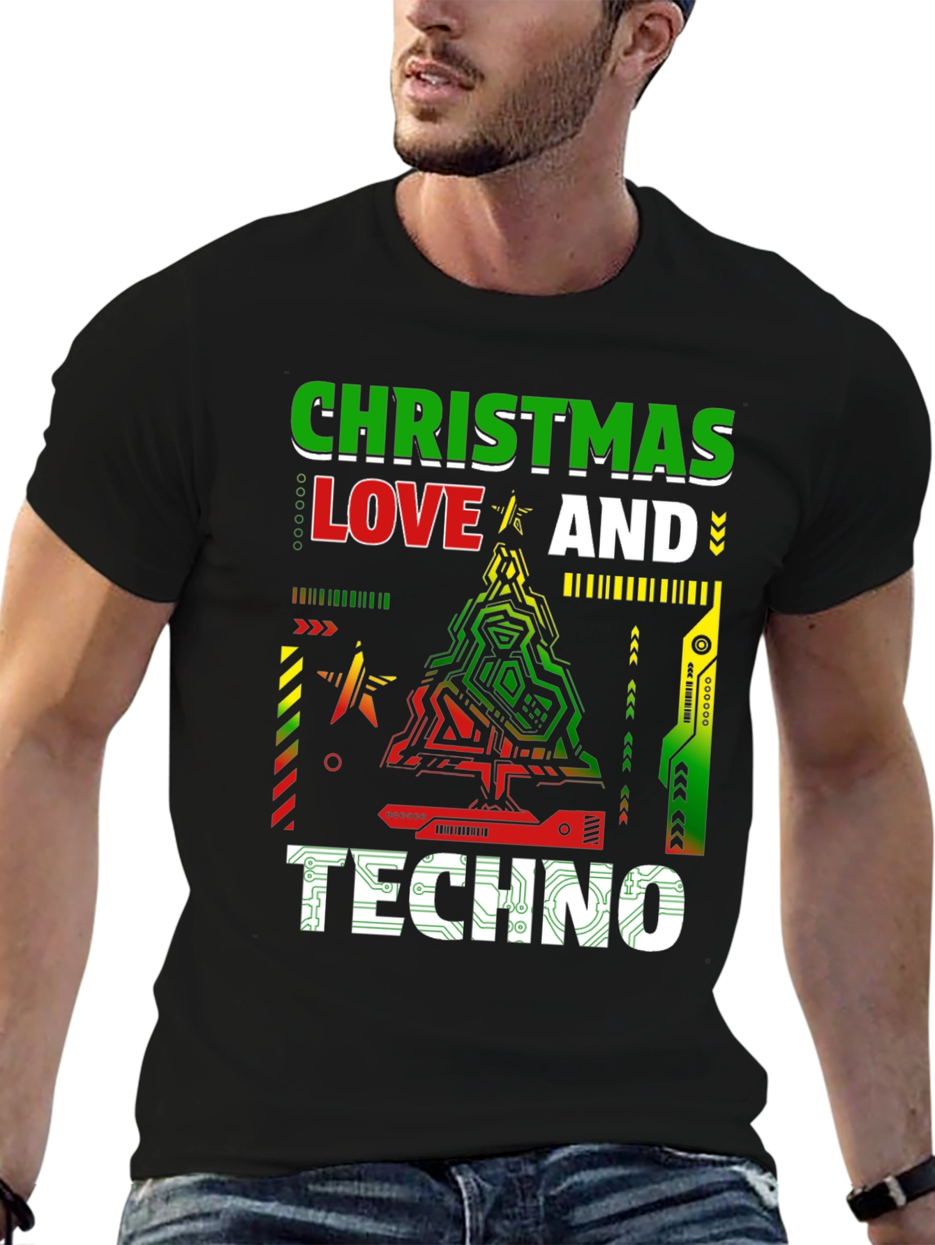 Christmas Love & Techno T-Shirt