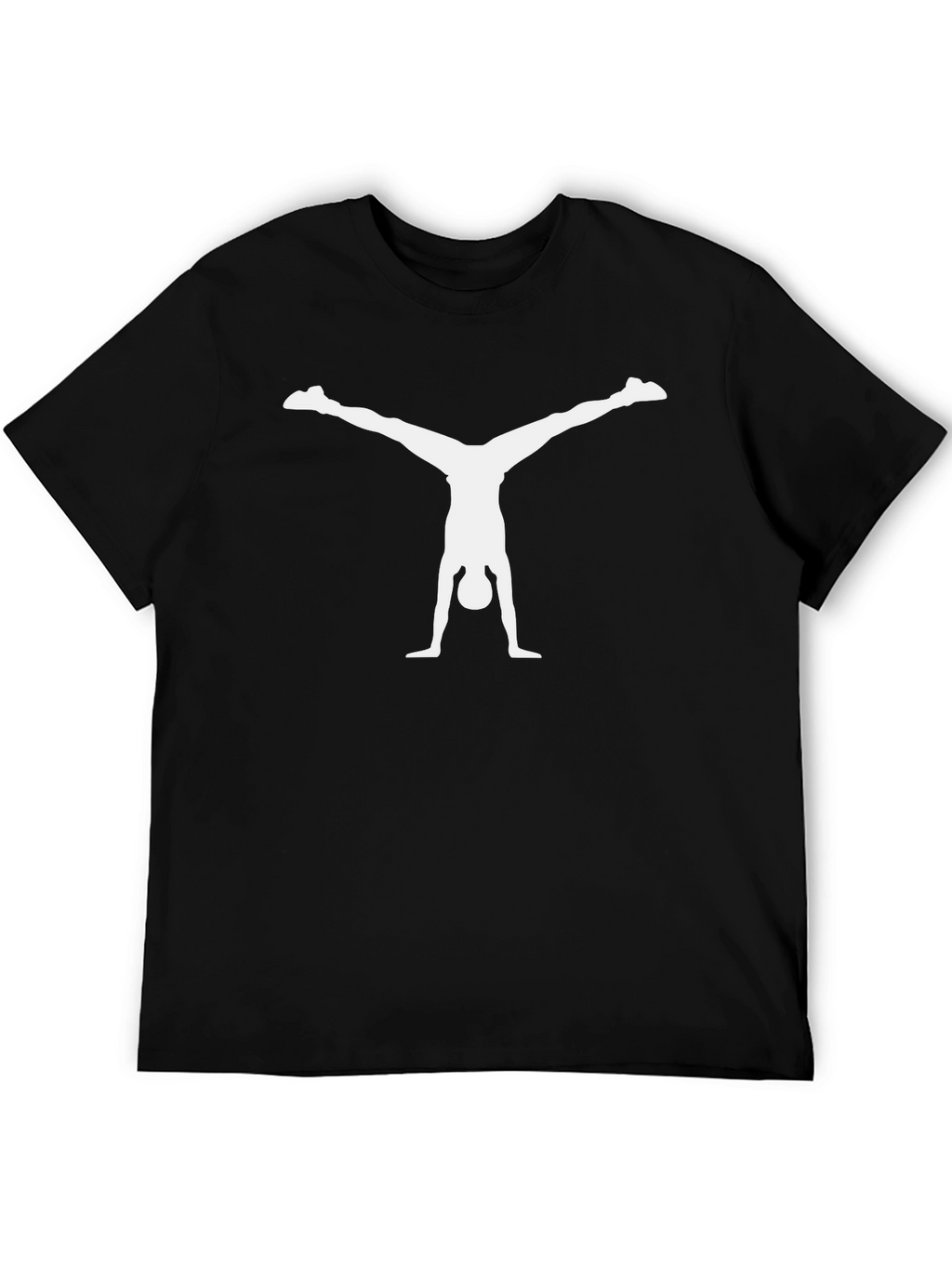 Gymnast Handstand Graphic Tee - Unisex Black T-Shirt