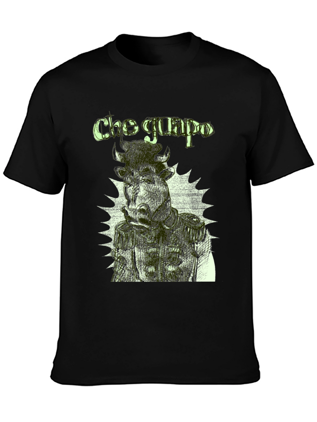 Cho Guapo Graphic Tee - Black Cotton T-Shirt