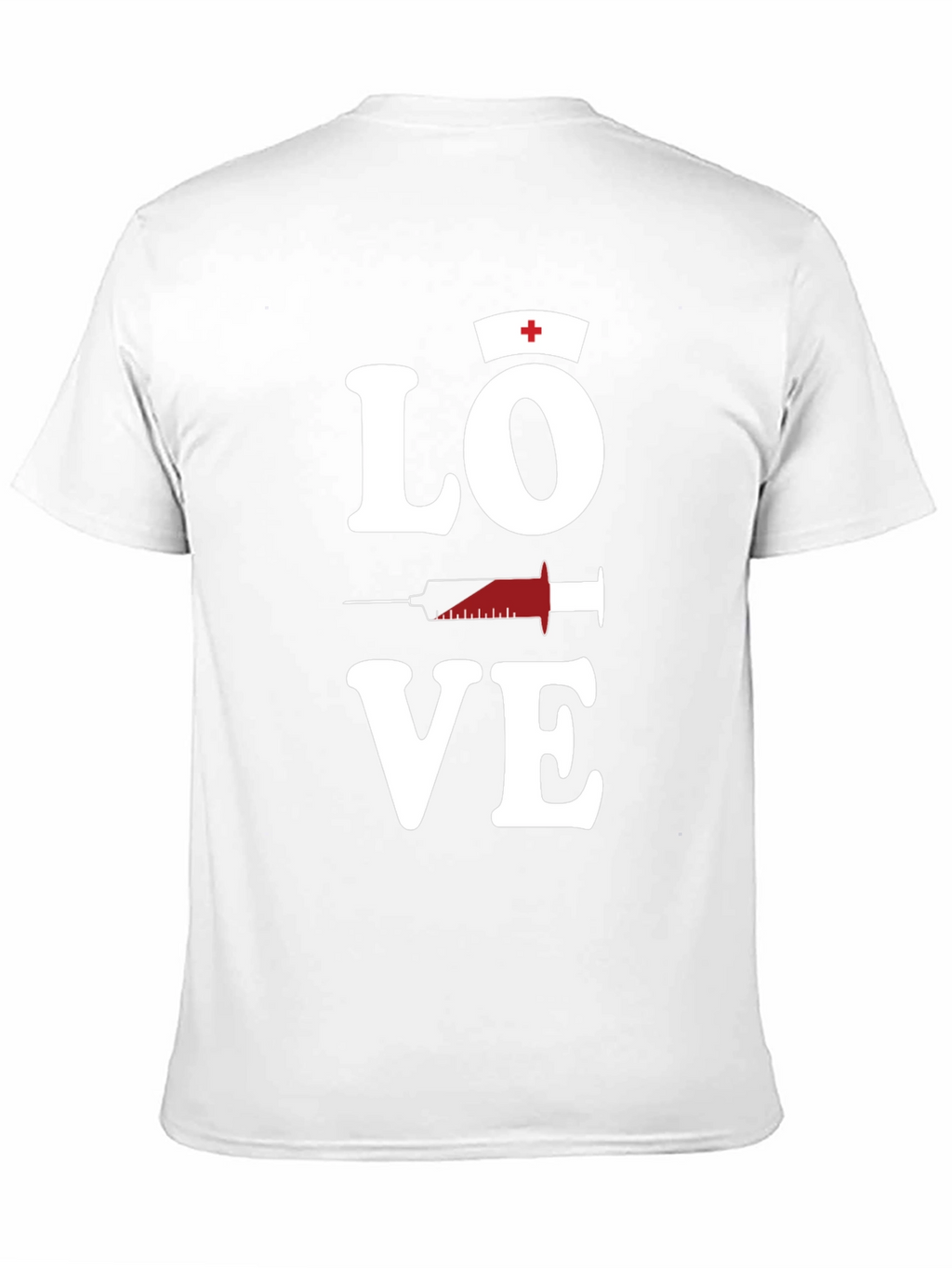 Love Nurse T-Shirt Black Cotton Blend Mens Graphic Tee