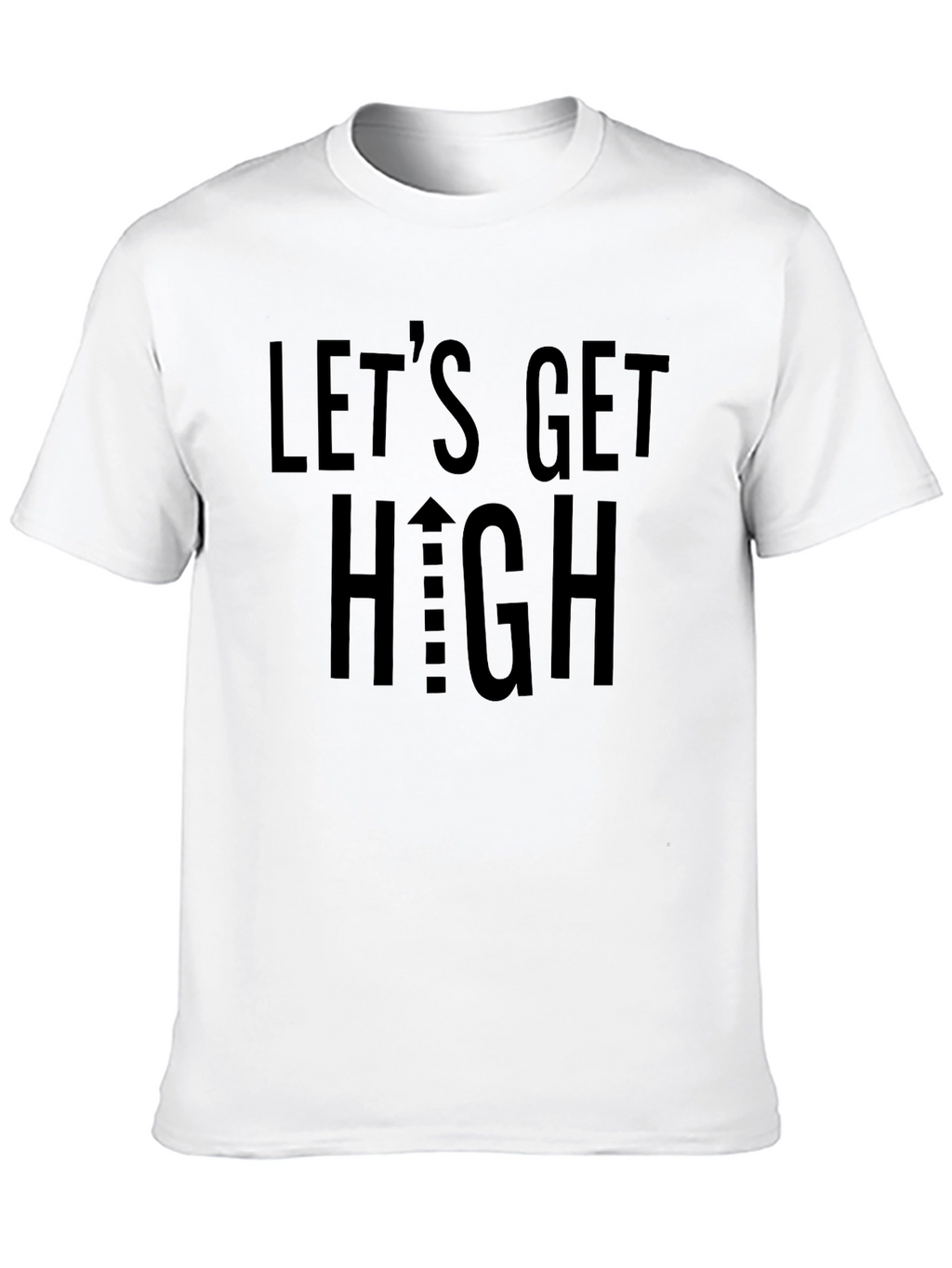 Lets Get High Black Graphic Tee