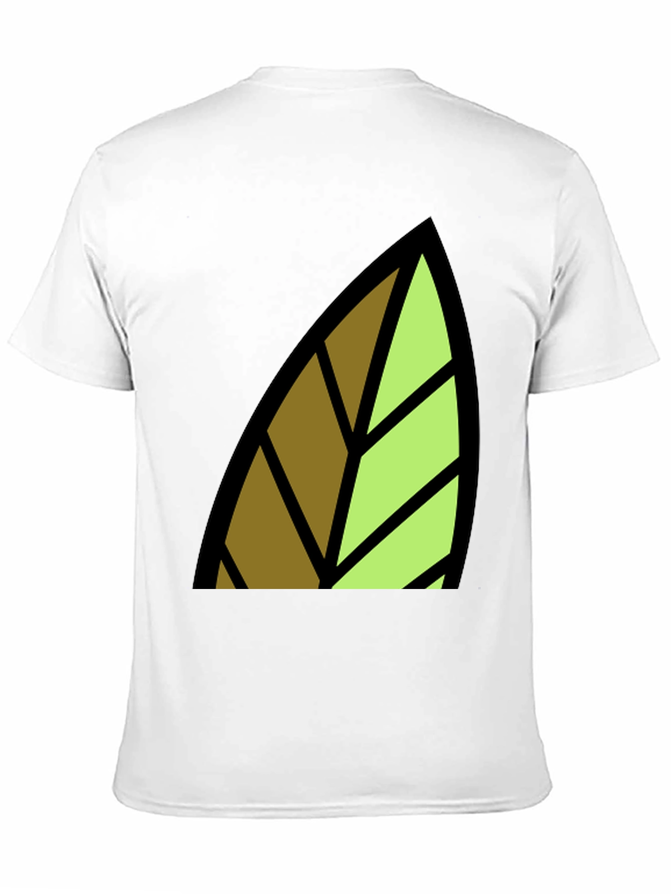 Leaf Graphic Print Black T-Shirt