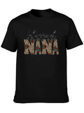 Blessed Nana Graphic Tee - Leopard Print