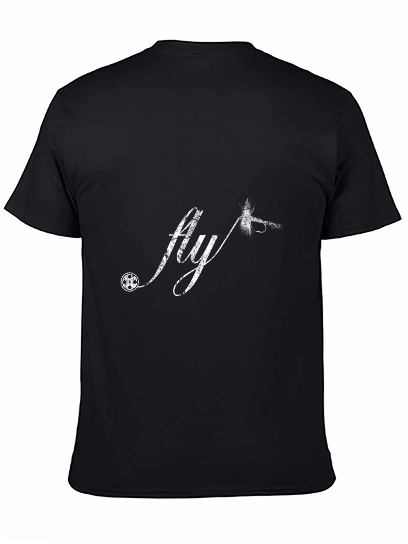 Fly Fishing Graphic Tee - Black