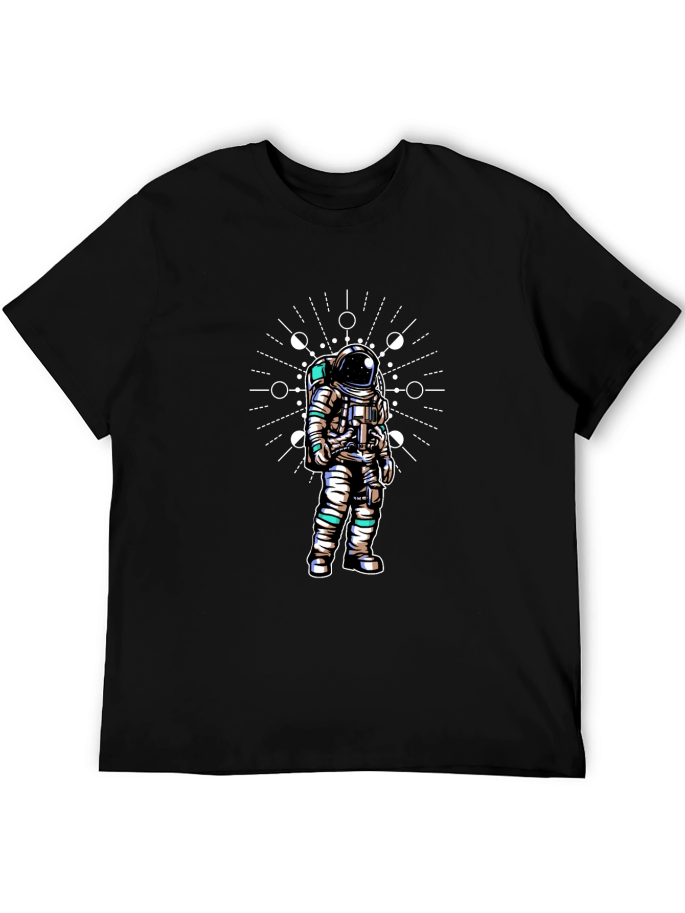 Astronaut Graphic Tee - Space Lovers Black T-Shirt