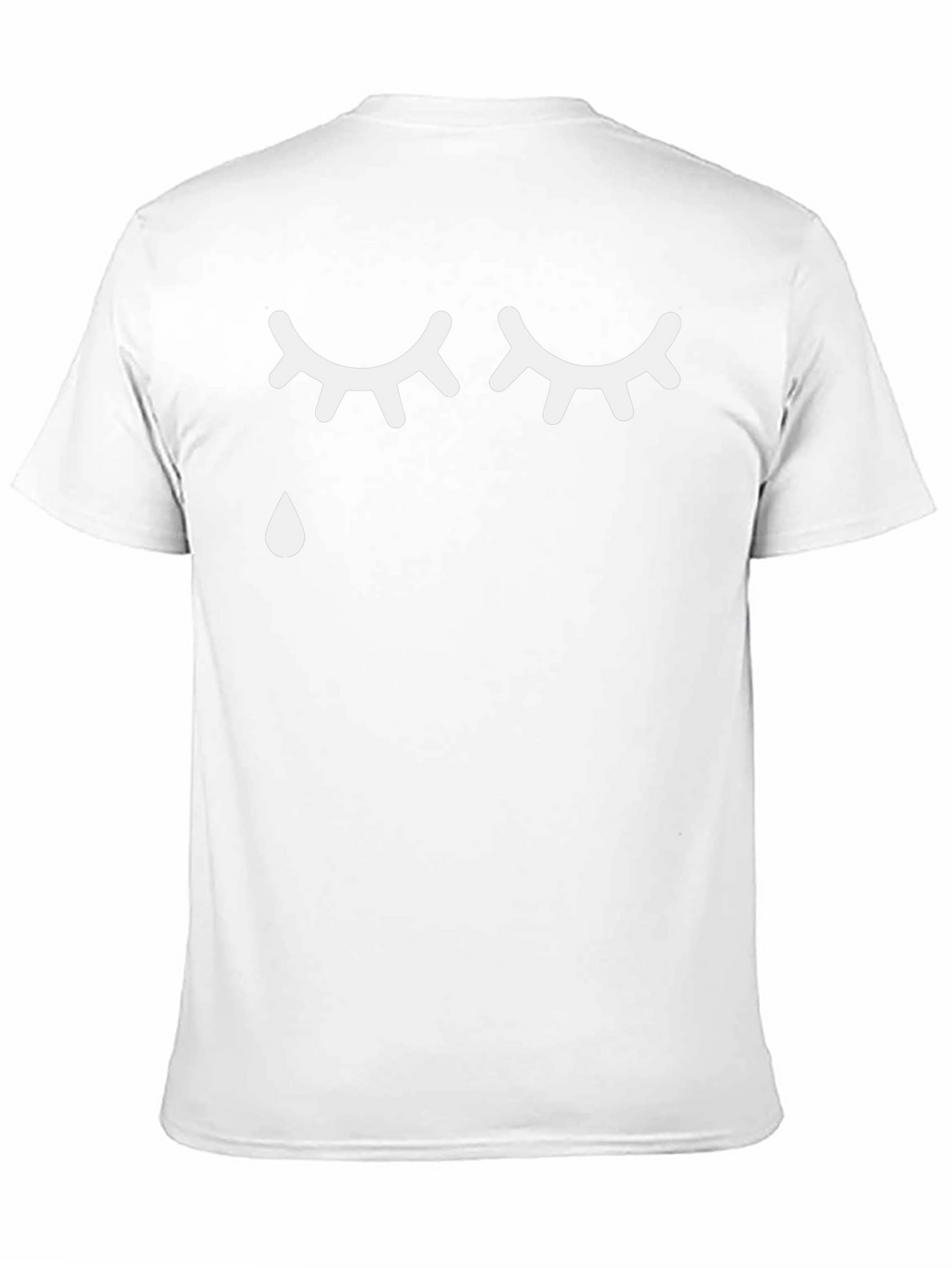 Emotional Graphic Tee - Crying Eyes Black T-Shirt