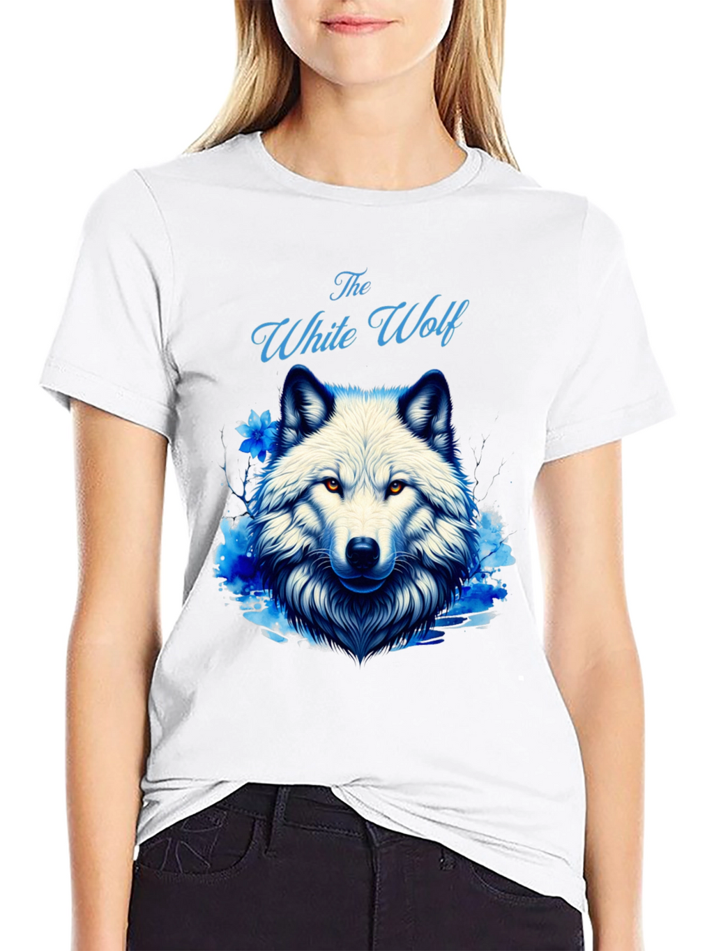 The White Wolf Graphic Tee - Mens Black T-Shirt