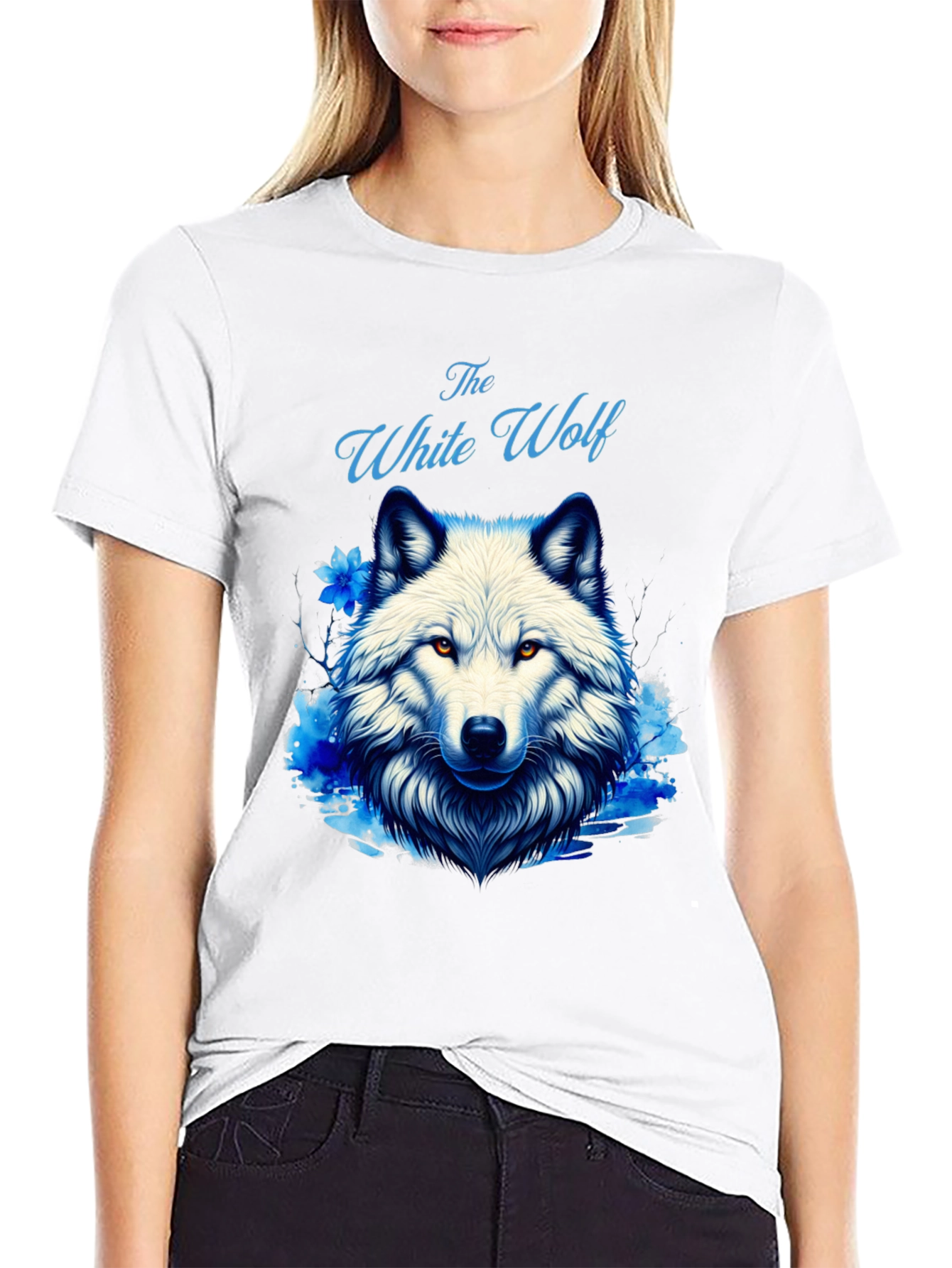 The White Wolf Graphic Tee - Mens Black T-Shirt